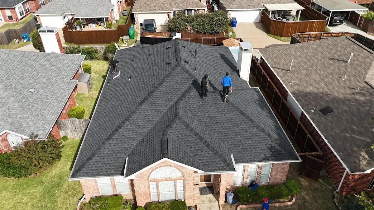 Commercial Roofing work in progress on a Marrero property